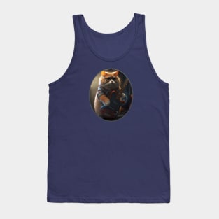 Musician Cat Bass Guitar Tank Top